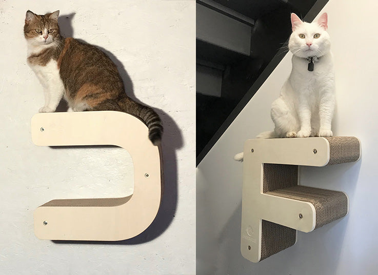 Parcours mural griffoir pour chats