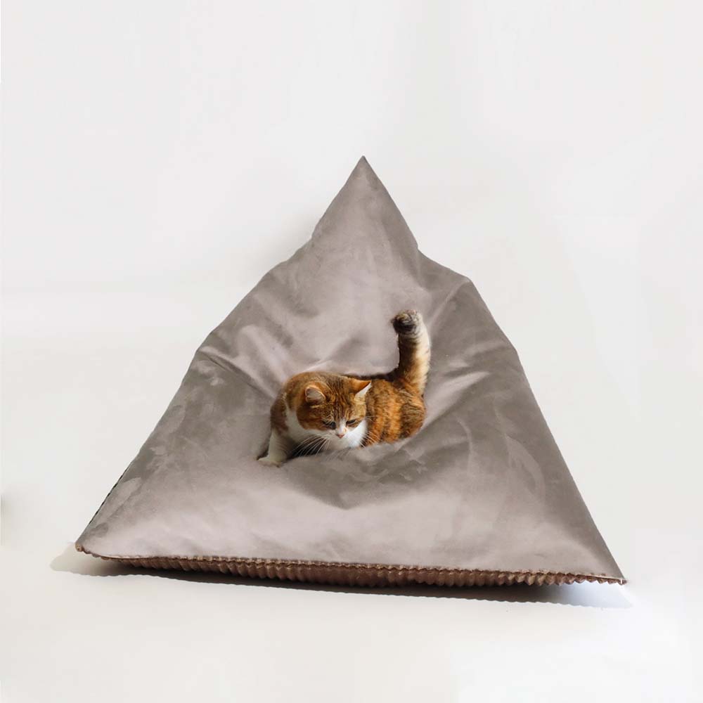 HOUSSES SEULES - Velours Taupe ou Ecru- Modèles Berlingot Coussin Cube