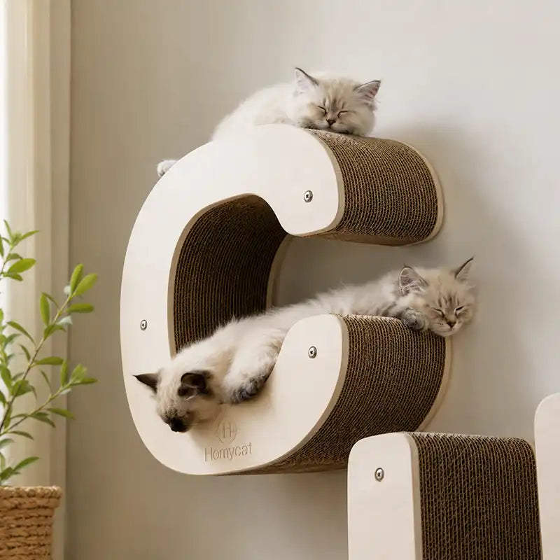 Lettre griffoir mural pour chat au choix (A à Z)