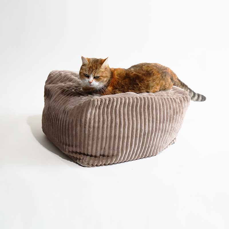 HOUSSES SEULES - Velours Taupe ou Ecru- Modèles Berlingot Coussin Cube