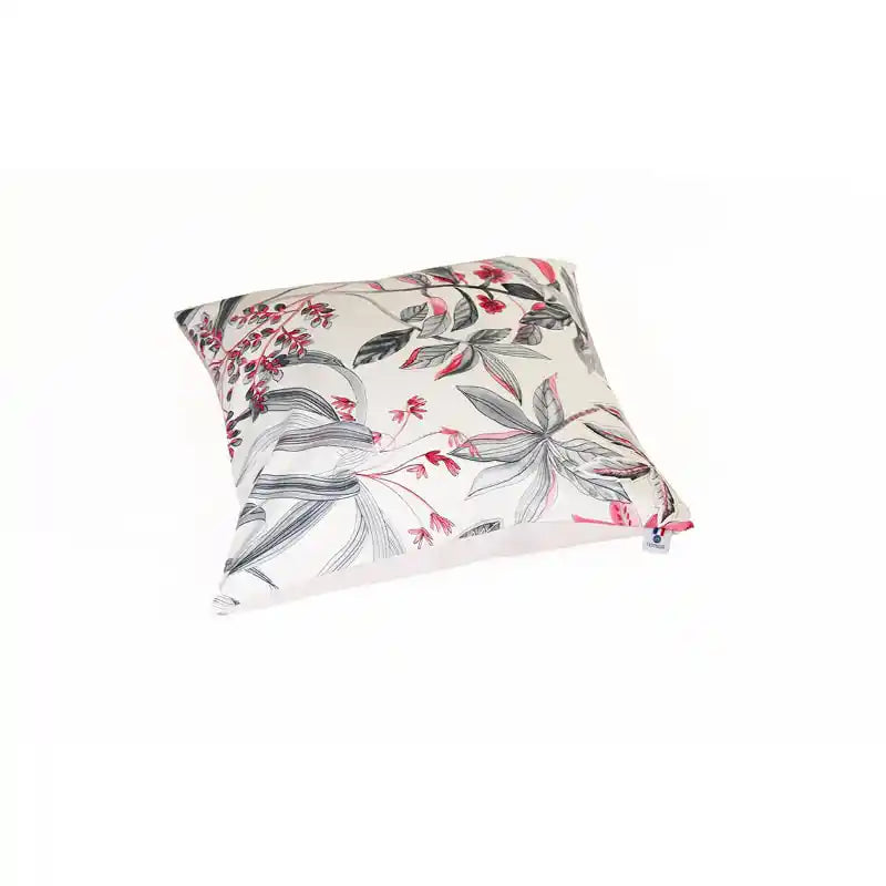 Coussin S 45x45 cm S Ecru Fleuri Rose pour Panier chat ou Déco