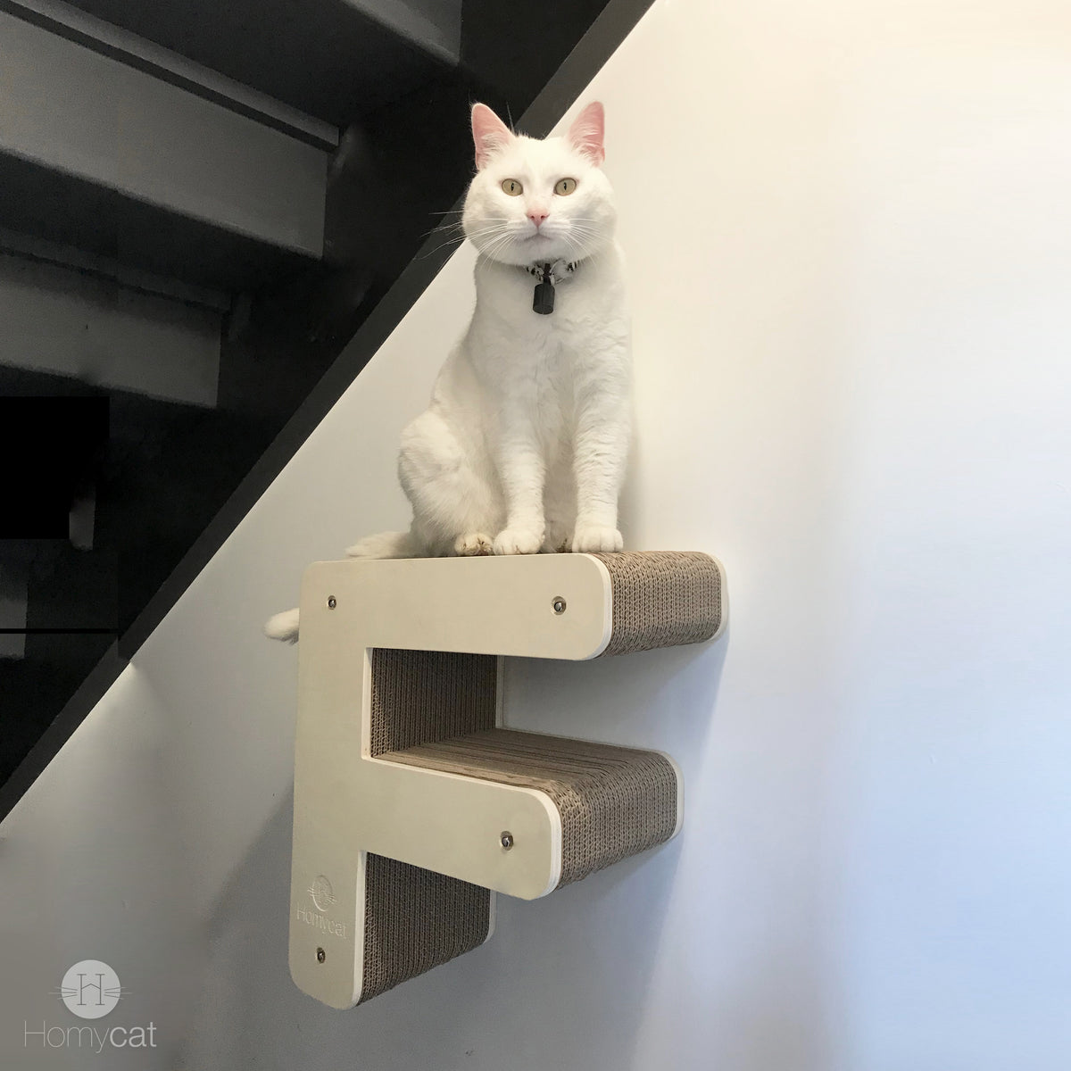 Lettre griffoir mural pour chat au choix (A à Z)