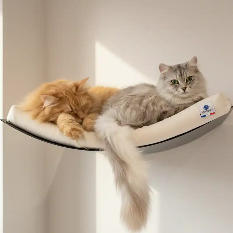 Lit hamac mural avec coussin - Ecru