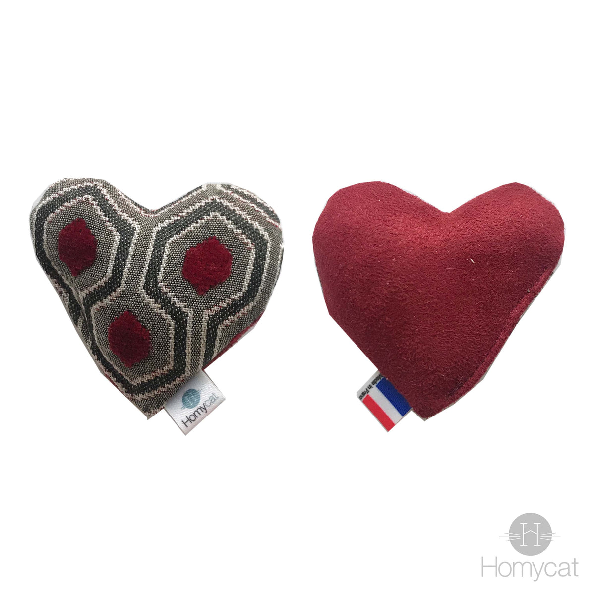 Pack Frenchy - 3 x Jouets pour chats Made in France (oiseau, souris, coeur)