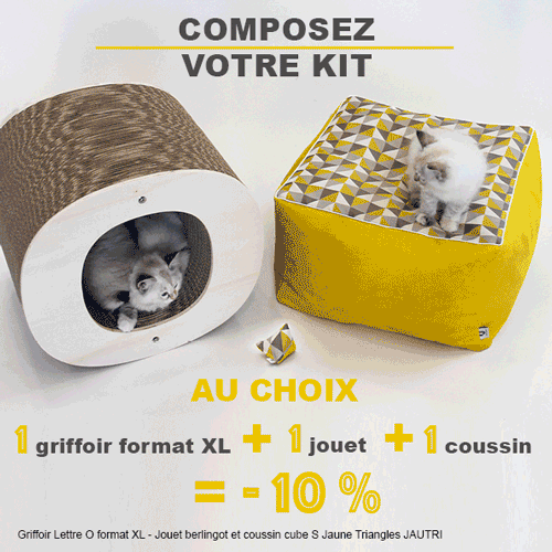 Pack Confort Chat -10% 🐱 : 1 Griffoir + Couchage + Jouet au choix