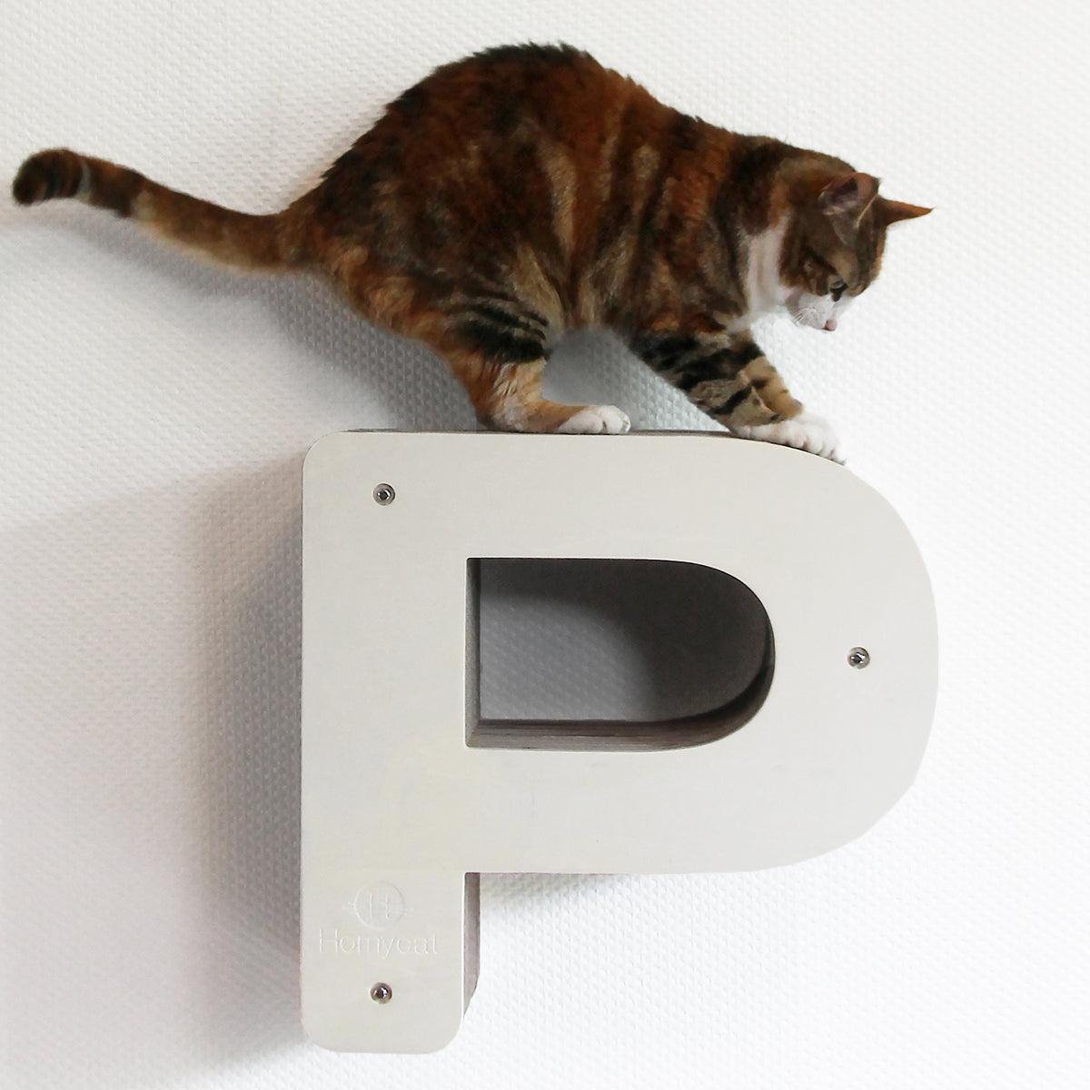 Lettre griffoir mural pour chat au choix (A à Z)