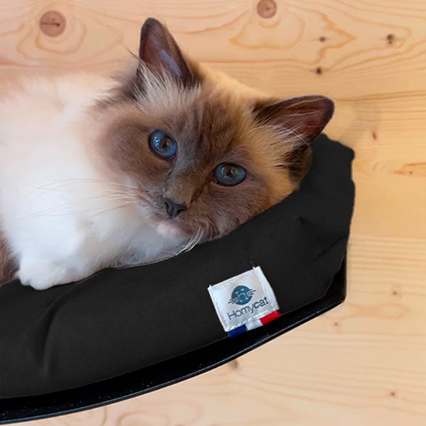 Lit hamac mural avec coussin confort pour chat design