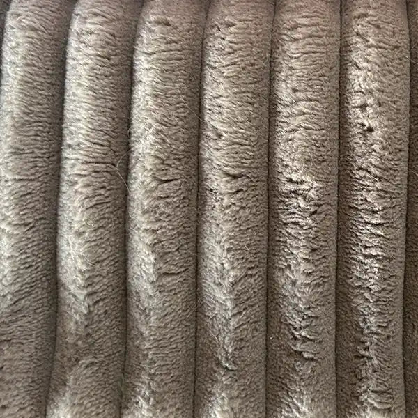 Berlingot Couchage Design Chat - Velours Taupe et Ecru