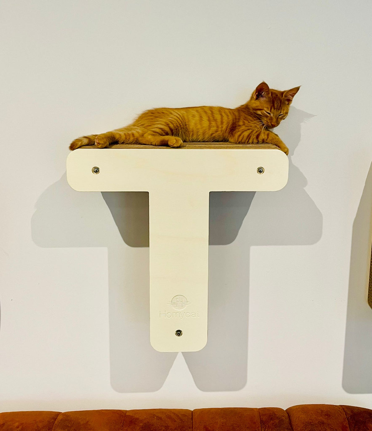 Lettre griffoir mural pour chat au choix (A à Z)