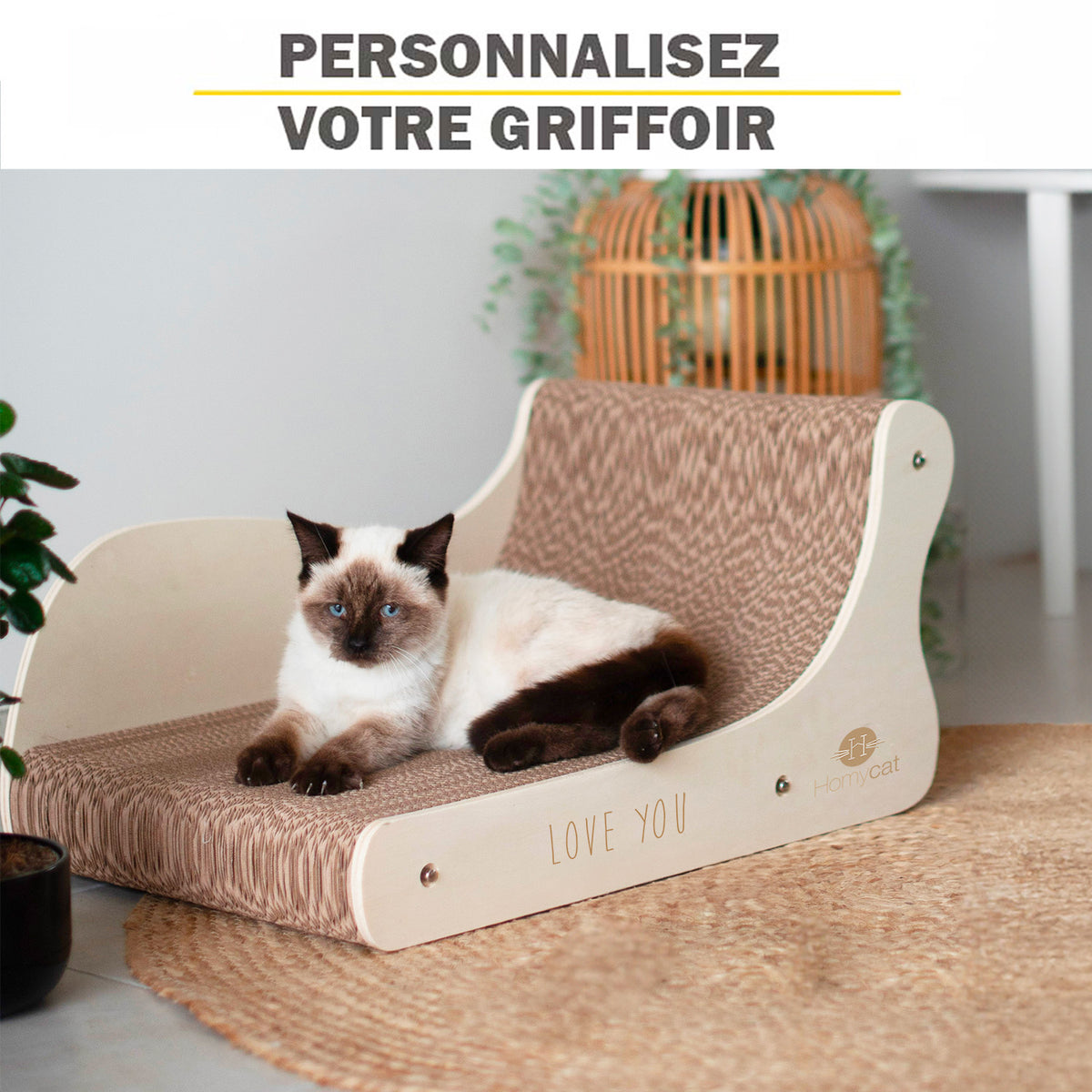 Griffoir canapé pour chat à personnaliser