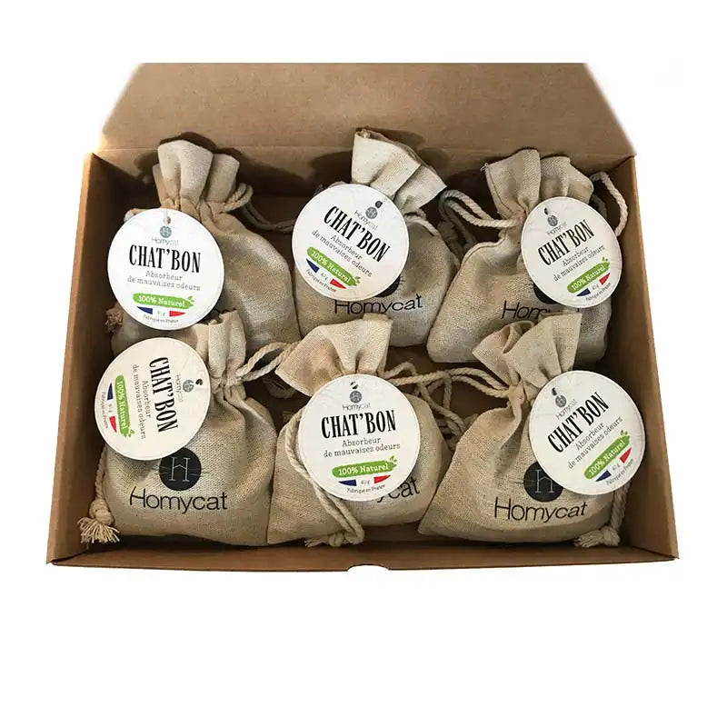 Absorbeur de mauvaises odeurs pour litière chat - Chat&#39;bon