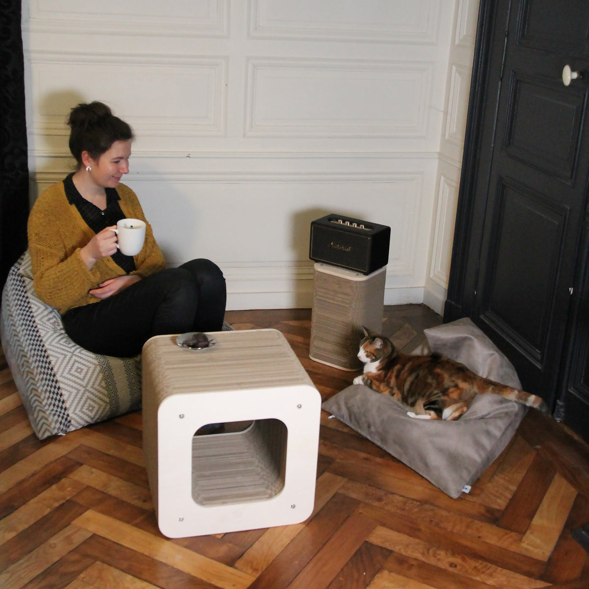 Berlingots et Housses S ET XL - Taupe mosaïque - Fin de série