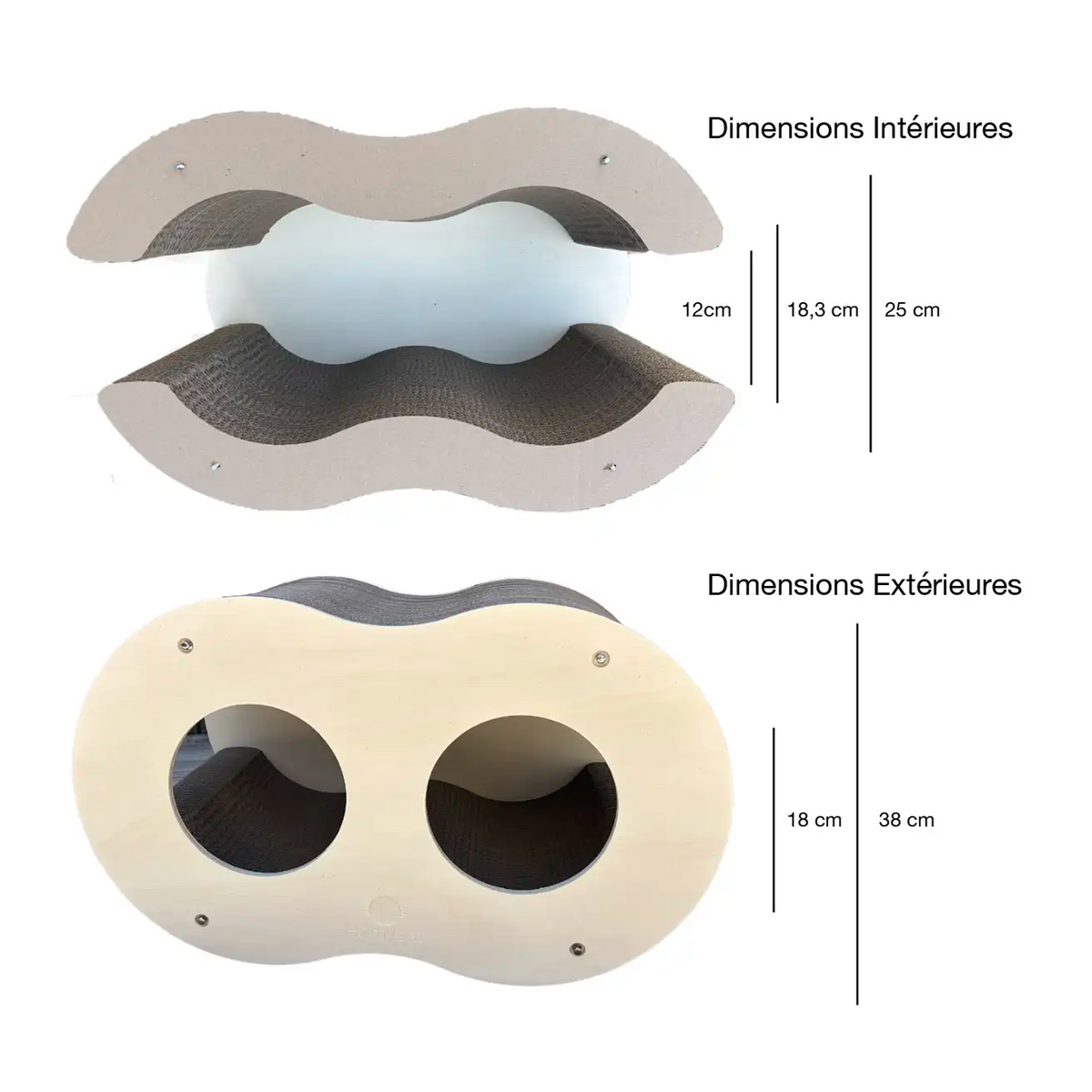 NOUVEAUTÉ - Griffoir Infini Homycat – 8 - Double vague