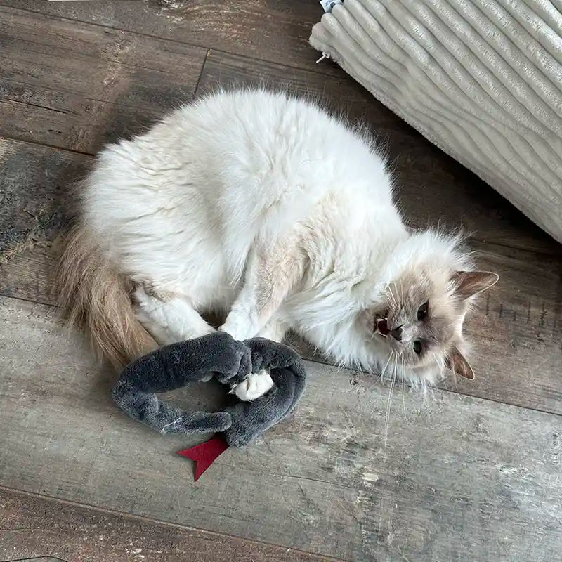 Jouet pour chat – Serpent en doudou avec cataire naturelle