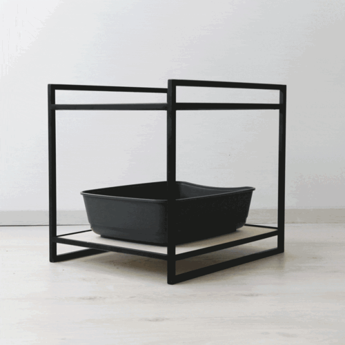 litiere made in france design innovante en bois modulable maison toilette homycat