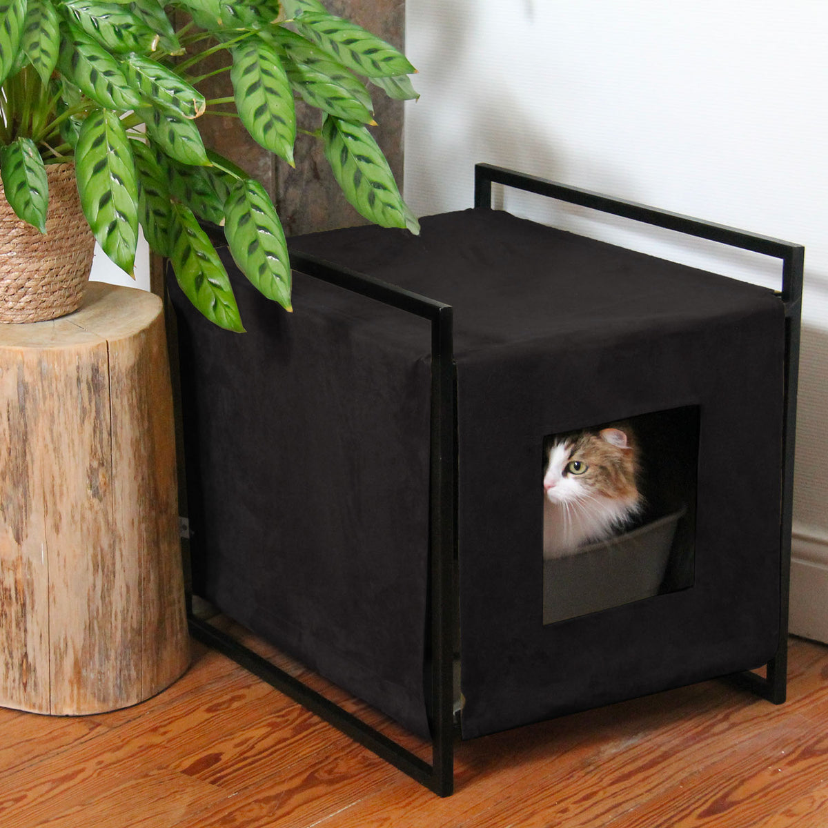 Maison de toilette Sublime - Noir / Gris