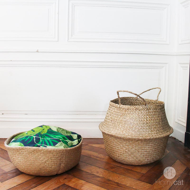 Pack : Panier Naturel + Coussin