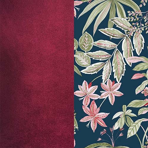 Cube Pouf Émeraude fleuri - Couchage pouf chat design