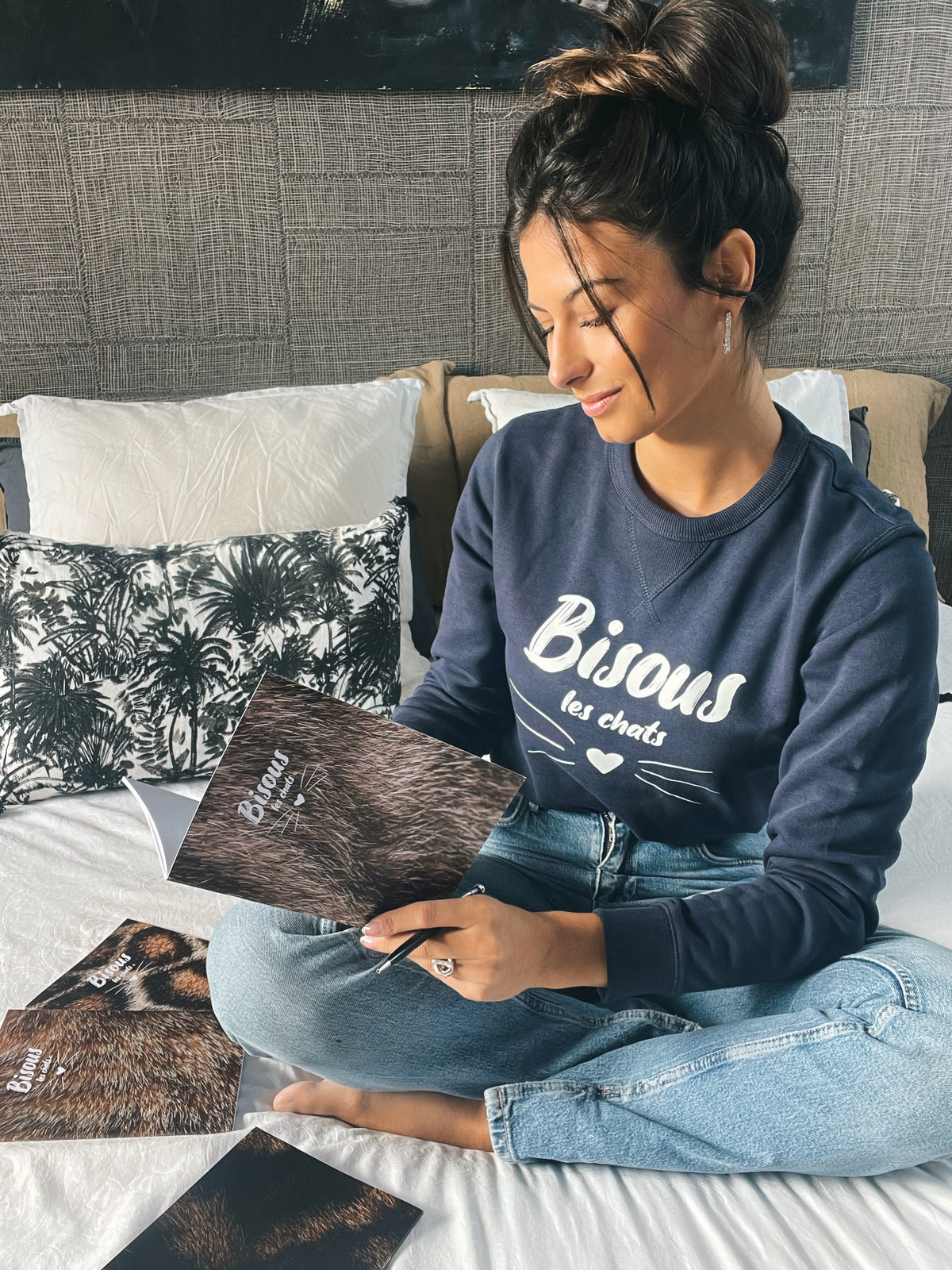 Pack de 2 Carnets - Bisous les chats - Pelage chat poils longs fluffy