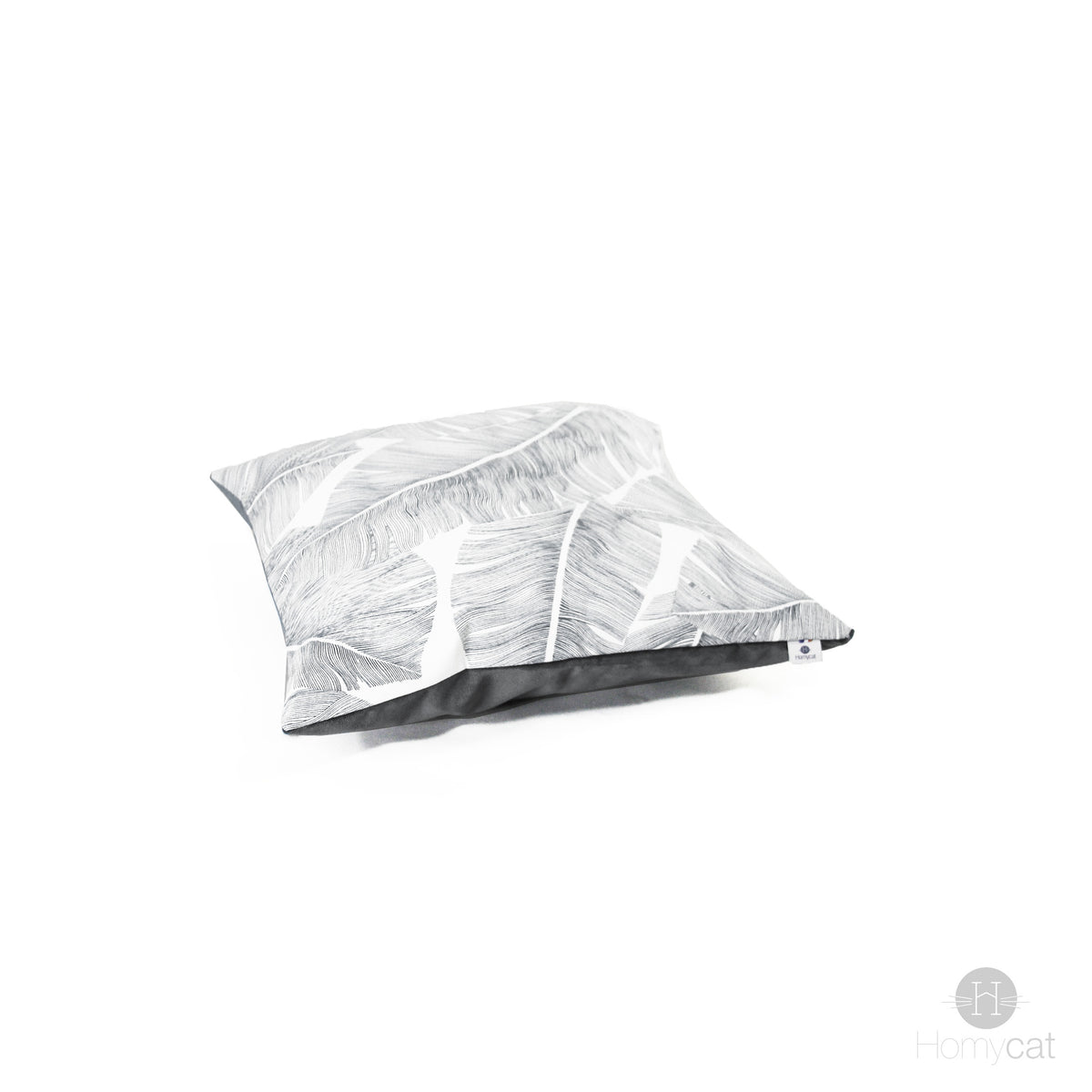 Coussin S 45x45 Plume Gris pour Panier chat ou Déco