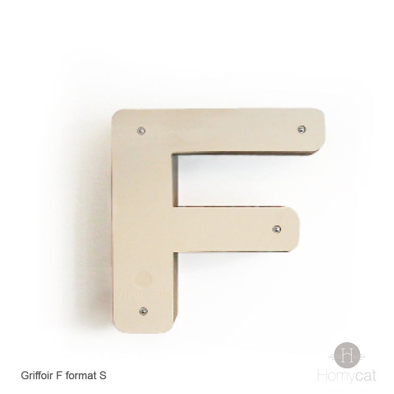 lettre-F-griffoir-décoration-murale-carton-chat-homycat