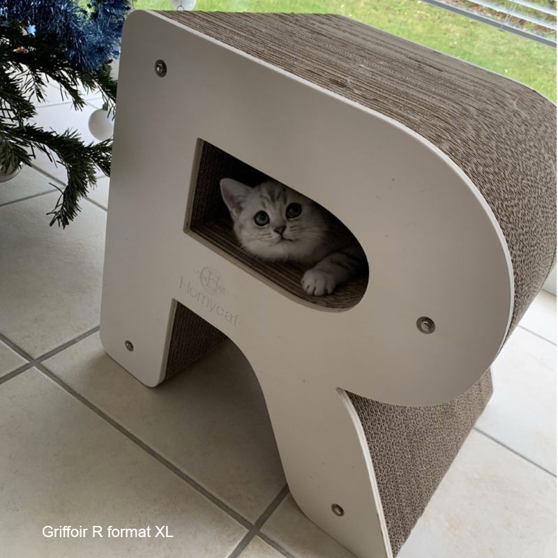 chaton-mignon-arbre-a-chat-griffoir-multifonction-forme-lettre-R
