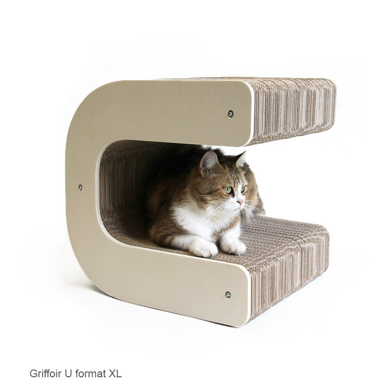 cabane-lettre-u-poser-relax-pratique-haut-de-gamme-grattoir-homycat