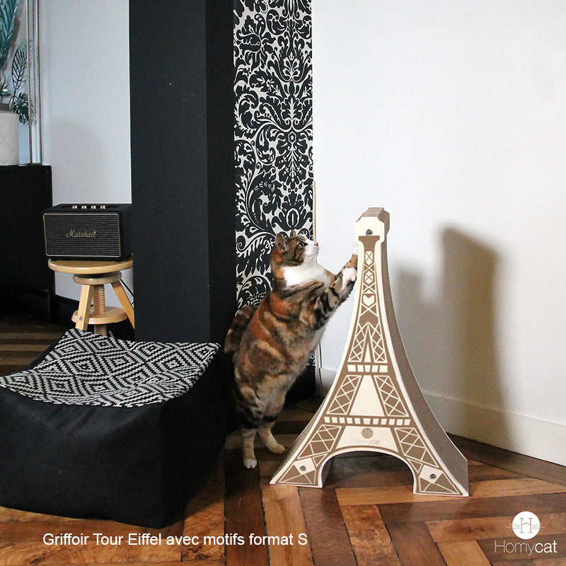 tour-eiffel-avec-motif-griffoir-grattoir-ambiance-noir-blanc-couchage-pouf-chat-appartement-homycat