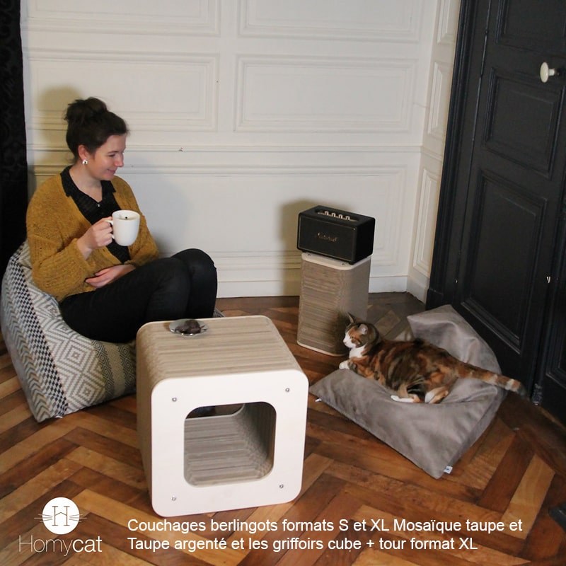 couchage-forme-poire-deco-chat-taupe-mosaïque-stylé