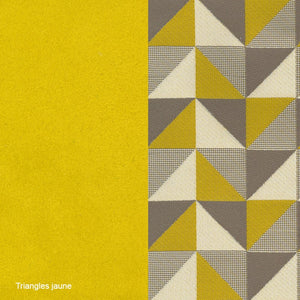 Tissu Triangles jaunes