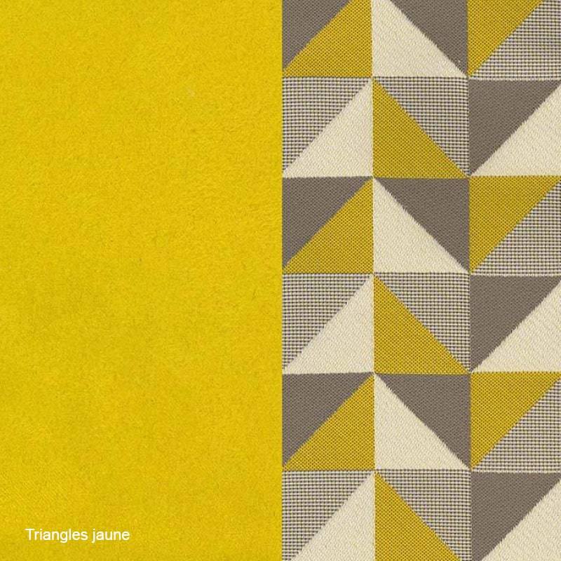 Coussin XL Triangle Jaune - Couchage chat design