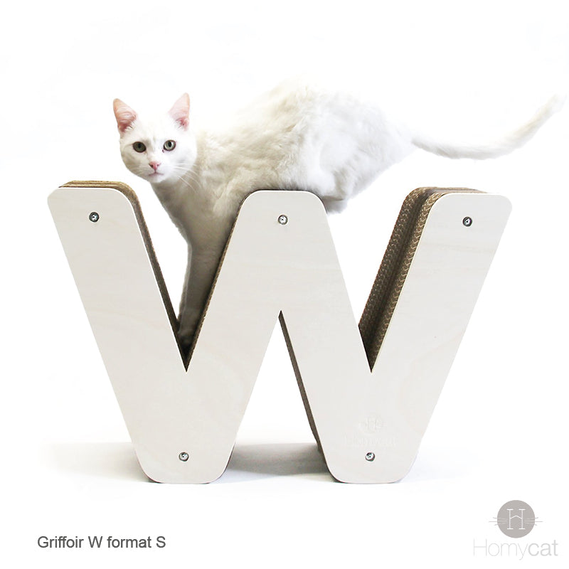 griffoir-grattoir-chat-blanc-repos-relax-éléquant-discret-beau-recgargeable-homycat