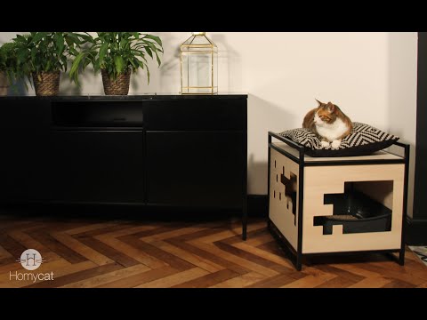 Maison de toilette Sublime - Noir / Gris
