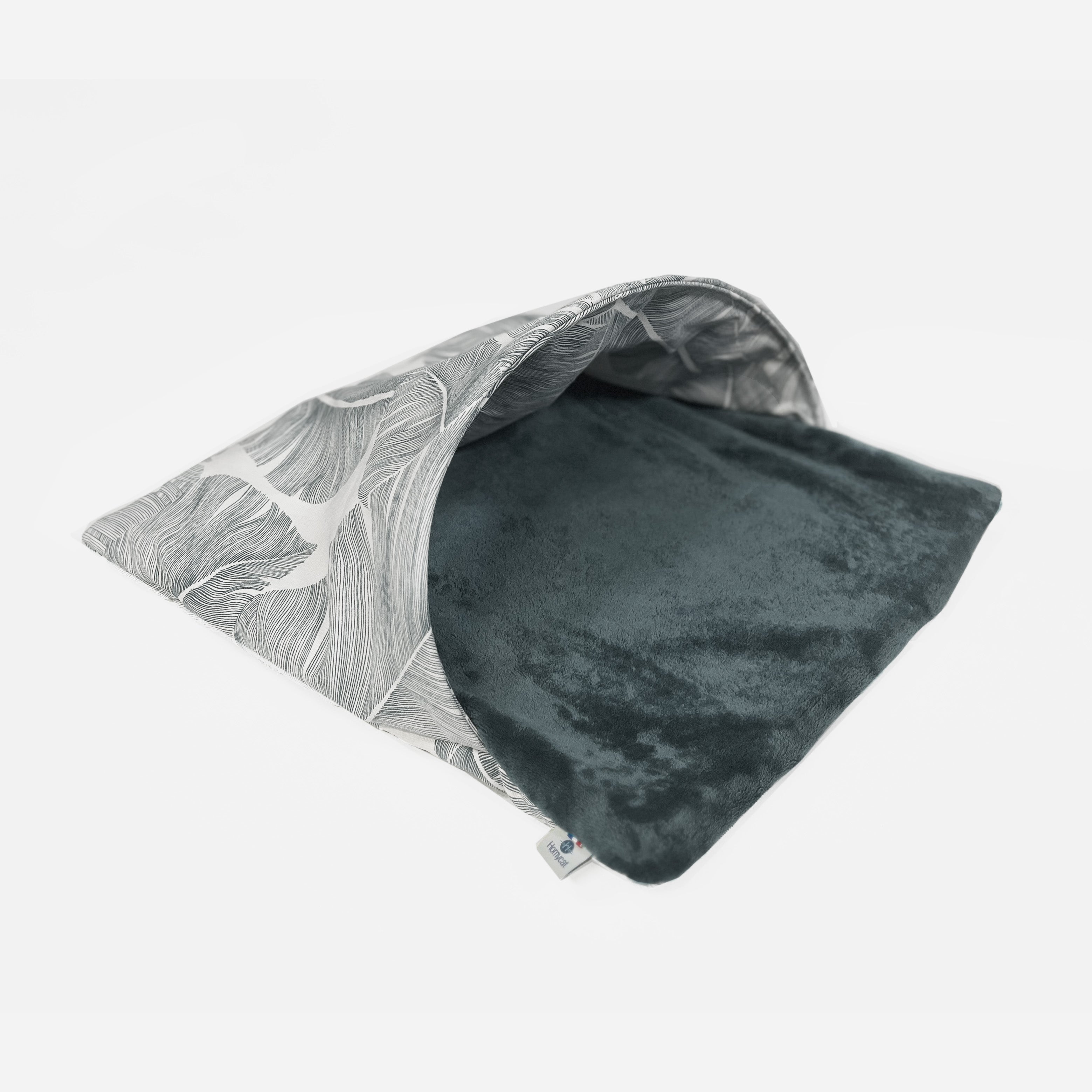 Le moelleux Gris Plume - Couchage pouf chat design