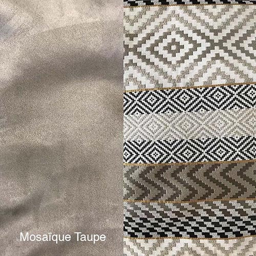 Tissu Taupe Mosaïque