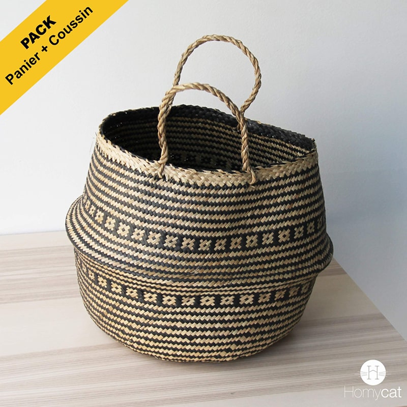 panier-ethnique-grand-noir-design-deco-jonc-naturel-chat-homycat