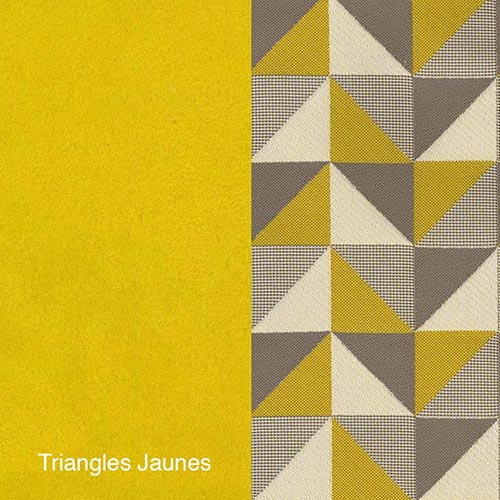 Tissu Triangles Jaunes