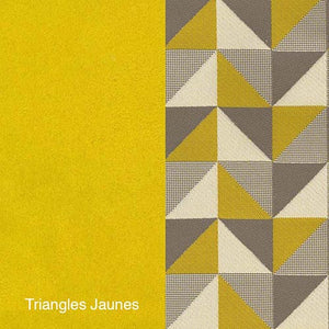 Tissu Triangles Jaunes